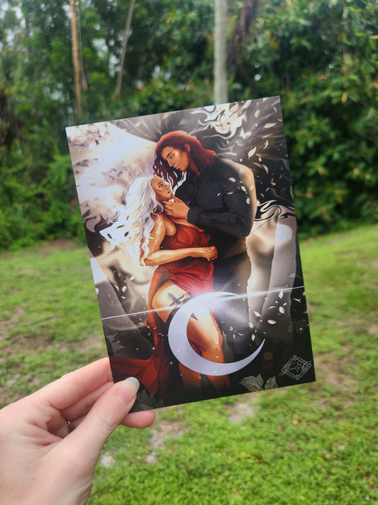 A Light In The Flame Art Print: A Shadow In The Ember