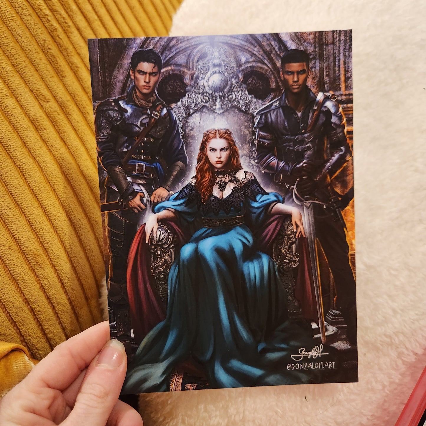 The Crown of Gilded Bones Art Print: From Blood and Ash