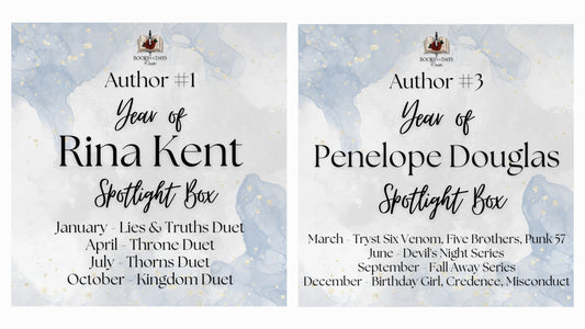 Year of RINA KENT and PENELOPE DOUGLAS Author Spotlight Box