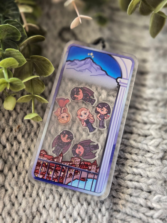 Inner Circle Shaker Keychain: A Court of Thorns and Roses