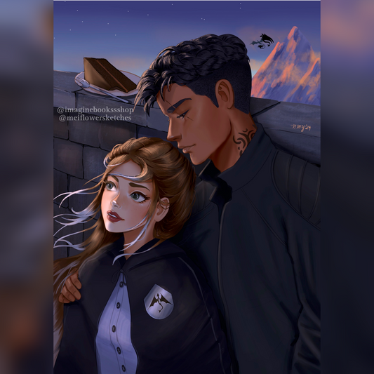 Violet and Xaden: Art Print and Page Overlay