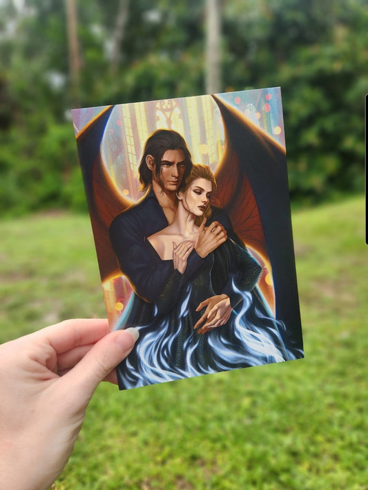 A Court of Thorns and Roses: Silver Flames Art Print