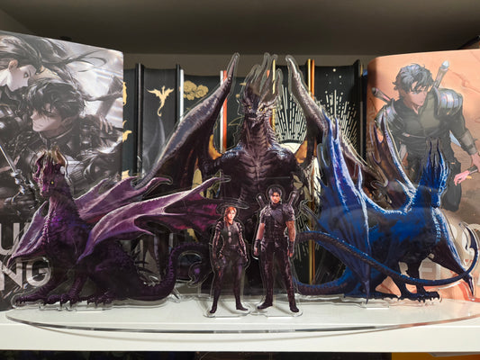 Fourth Wing Acrylic Standees All 5 in 1 Stand