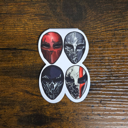 Devil's Night Magnetic Bookmarks: The Four Horsemen