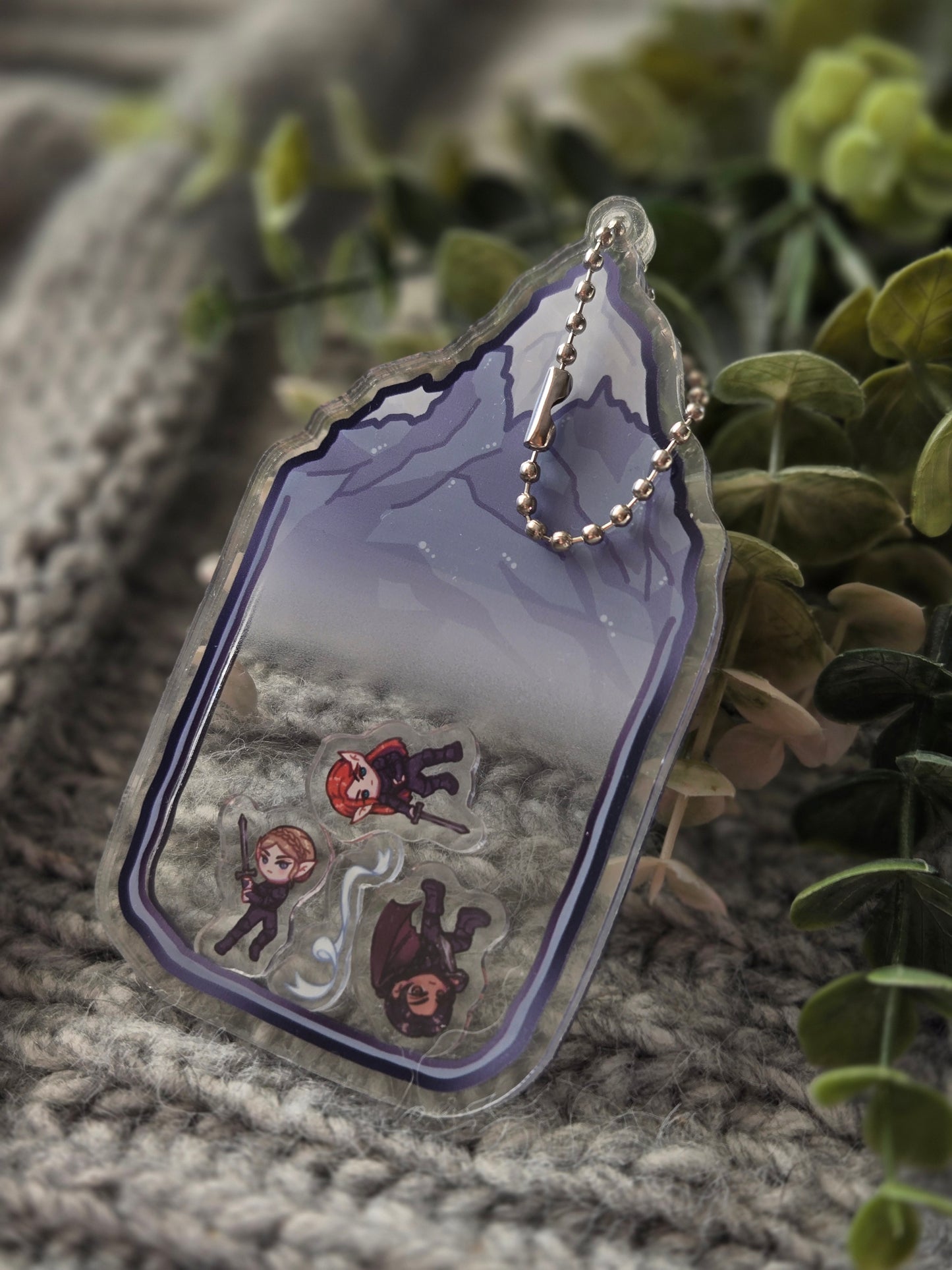 The Valkyries Shaker Keychain: A Court of Silver Flames