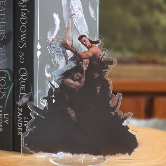 PREORDER Court of Ravens Standee - Galantia, Melyr, and Sebian