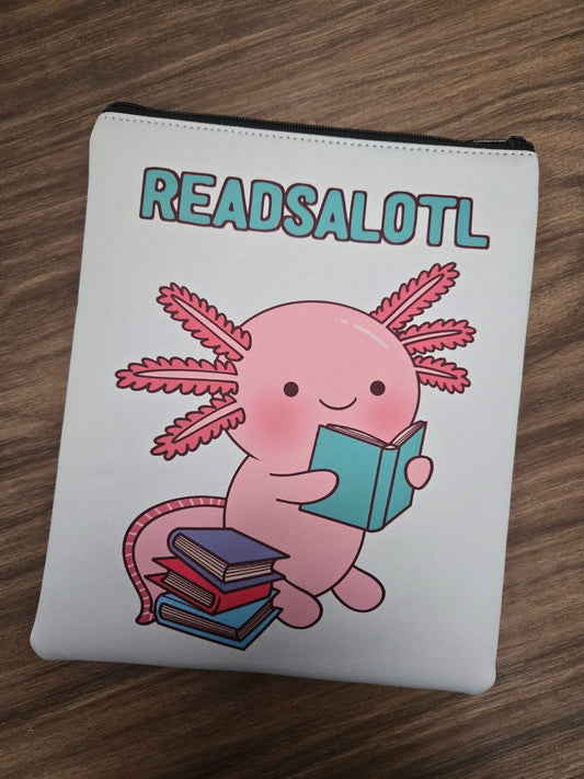Readsalotl Axolotl Booksleeve