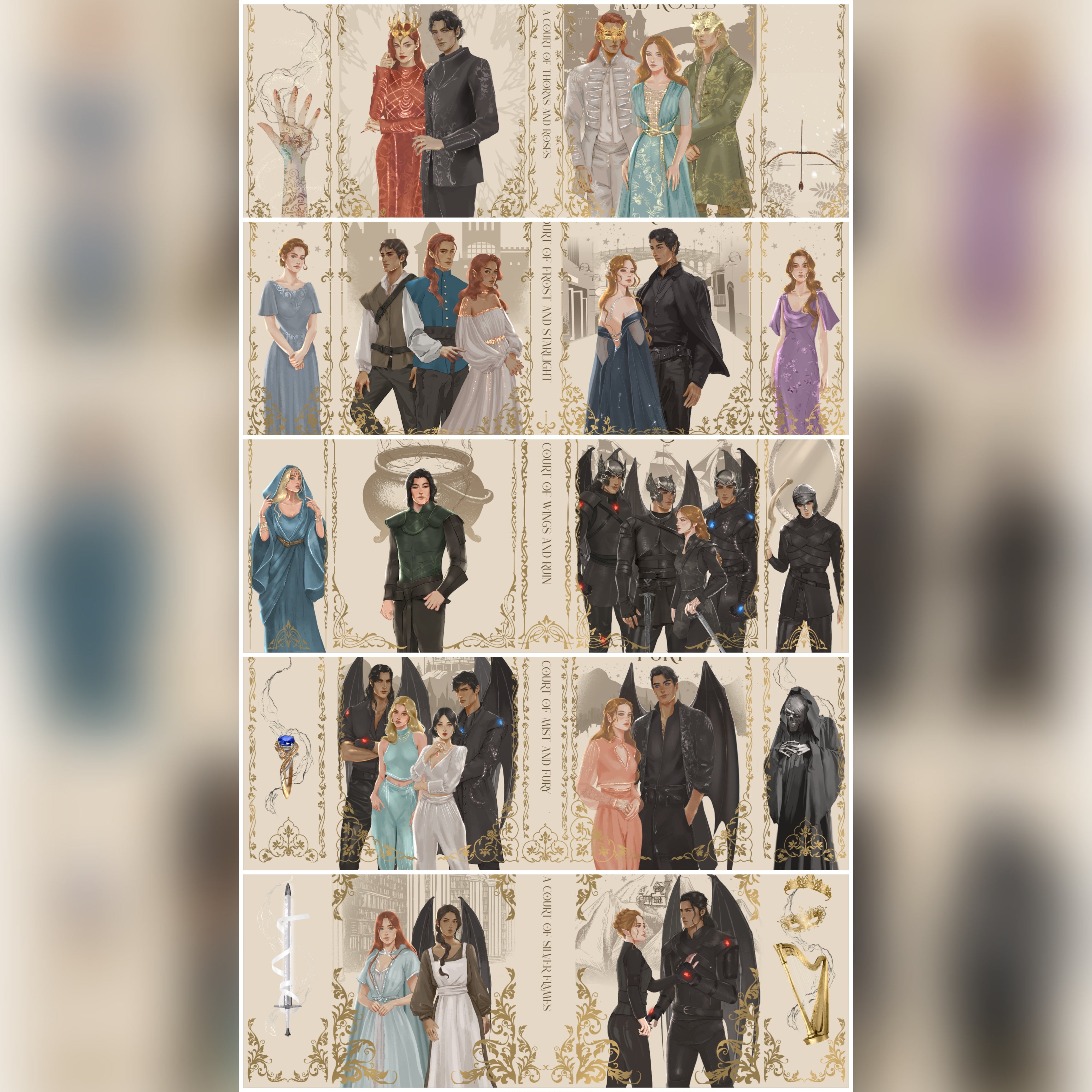 A Court of Thorns and Roses Dust Jacket Set – Books For Days Crate