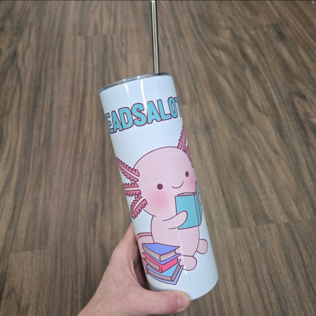 Readsalotl Metal Tumbler