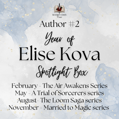 Year of ELISE KOVA Author Spotlight Box