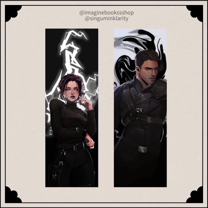 Violet and Xaden Bookmarks