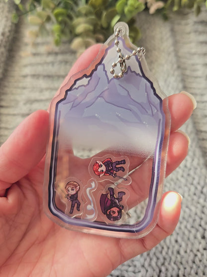 The Valkyries Shaker Keychain: A Court of Silver Flames