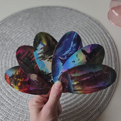 Holographic Landscape Stickers